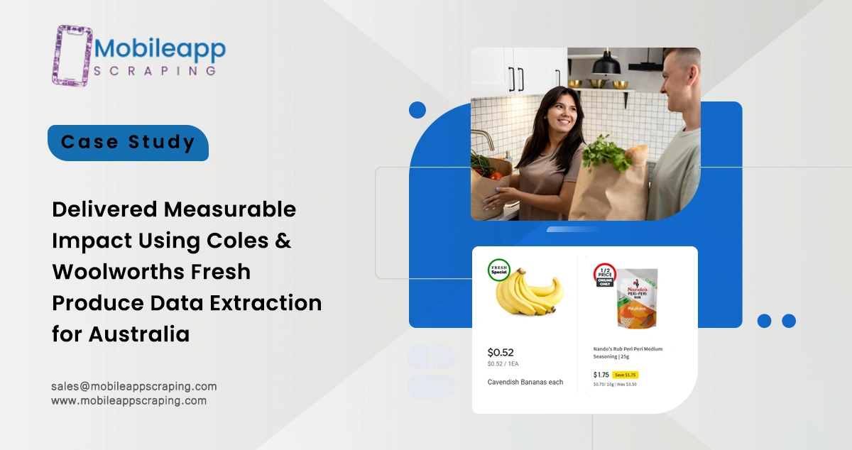 Delivered Measurable Impact Using Coles & Woolworths Fresh Produce Data Extraction for Australia